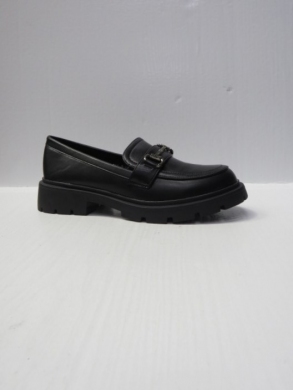 Mokasyny damskie na płaskim (36-41) 9281A-P BLACK