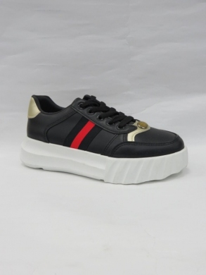 Buty sportowe damskie na płaskim (36-41) F-215 BLACK