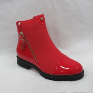 Botki damskie na płaskim (36-41) H5818 RED
