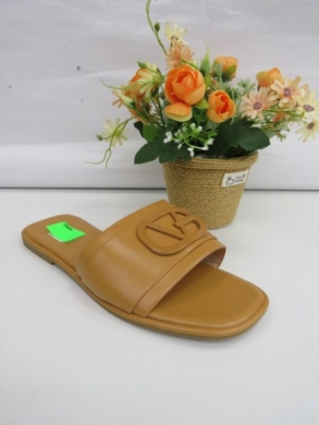 Klapki damskie na płaskim (36-41) 5258 KHAKI