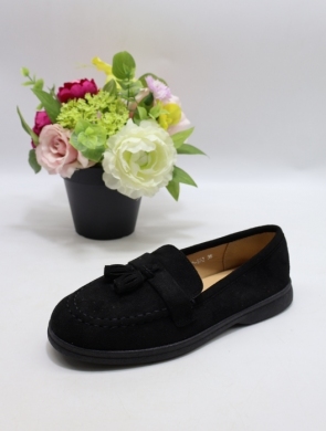 Mokasyny damskie na płaskim (36-41) 2-992 BLACK