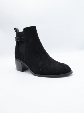 Botki damskie ocieplane na obcasie (36-41) CHC288 BLACK