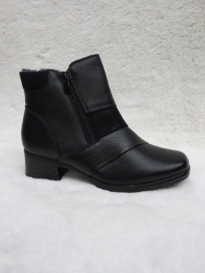 Botki damskie ocieplane na obcasie (36-42) 2672-1