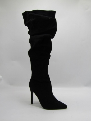 Kozaki damskie na szpilce (36-41) 16632-2 BLACK