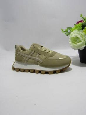 Buty sportowe damskie na koturnie (36-41) YH30 KHAKI