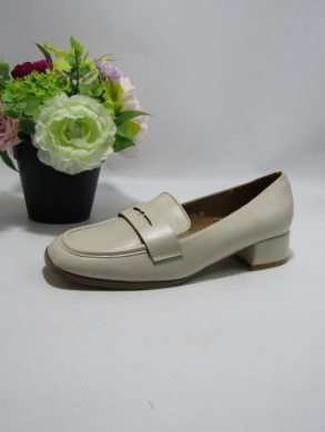 Mokasyny damskie na koturnie (36-41) O-1555 BEIGE