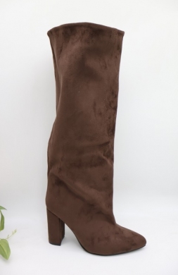 Kozaki damskie na obcasie (36-41) LA3166 BROWN