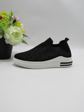 Buty sportowe damskie na płaskim (36-41) 85-881 BLACK