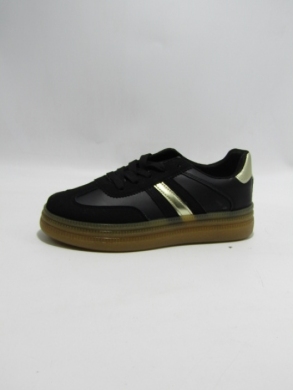 Buty sportowe damskie na płaskim (36-41) LL1970 BLACK