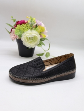 Półbuty damskie na płaskim (36-42) 6774 BLACK
