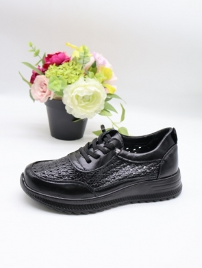 Buty sportowe damskie na płaskim (36-41) 6775 BLACK
