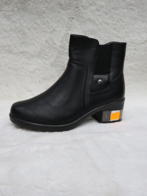 Botki damskie ocieplane na obcasie (39-43) DJF-53 BLACK