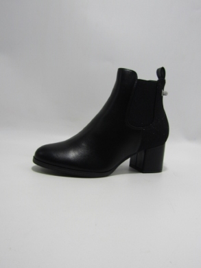 Botki damskie ocieplane na obcasie (36-41) SA103-1 BLACK