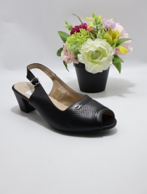 Sandały damskie na obcasie (36-41) 0-1609 BLACK