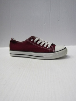 Trampki damskie na płaskim (36-41) 7BW-11 BORDO