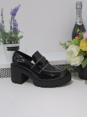 Półbuty damskie na obcasie (36-41) 9256A-1 BLACK