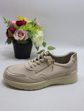 Buty sportowe damskie na płaskim (36-41) BK-616 BEIGE