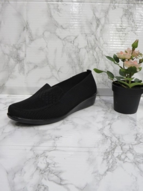 Półbuty damskie na koturnie (39-43) DTB3-06 BLACK