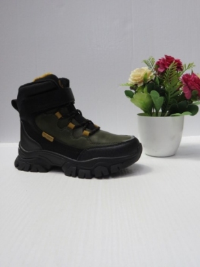 Botki chłopięce ocieplane (32-37) HC359 GREY/YELLOW