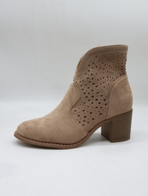 Botki damskie na płaskim (36-41) H250 KHAKI