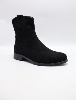 Botki damskie na płaskim (36-41) H2320-1 BLACK