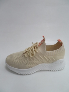 Buty sportowe damskie na płaskim (36-41) SS-82 BEIGE