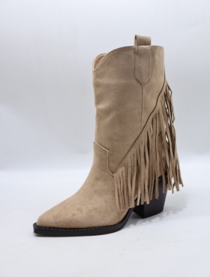 Botki damskie na obcasie (36-41) CHC-521 KHAKI