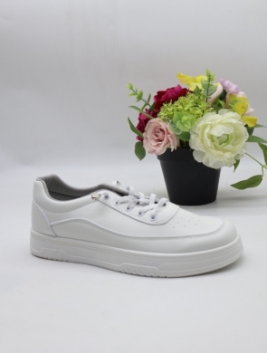 Buty sportowe damskie na płaskim (39-43) DHZ-11 WHITE