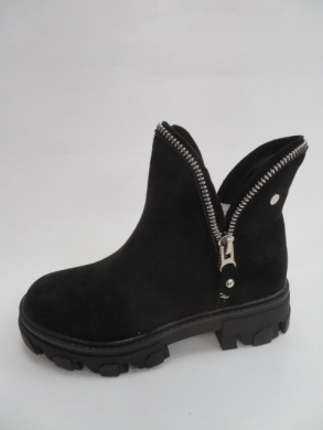 Botki damskie jesienne na płaskim (36-41) 8500 BLACK