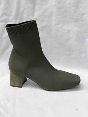 Botki damskie na obcasie (36-41) 1893-1 GREEN