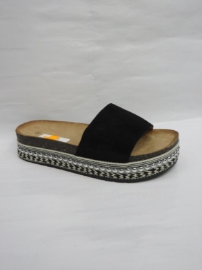 Klapki damskie na płaskim (36-41) AN01 BLACK
