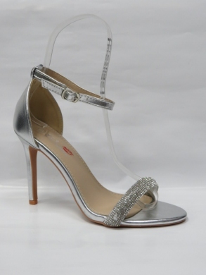 Sandały damskie na szpilce (36-41) SF-55 SILVER