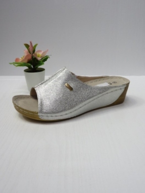 Klapki damskie na koturnie (36-41) C9901-12 SILVER
