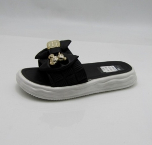 Klapki damskie na płaskim (36-41) S2141 BLACK