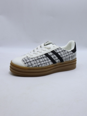 Buty sportowe damskie na płaskim (36-41) 24051 WHITE