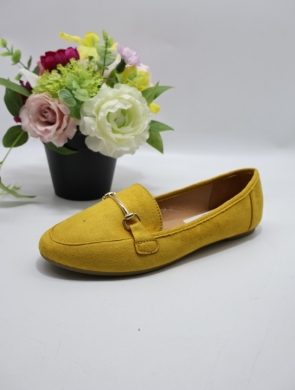 Mokasyny damskie na płaskim (36-41) 9988-128 YELLOW