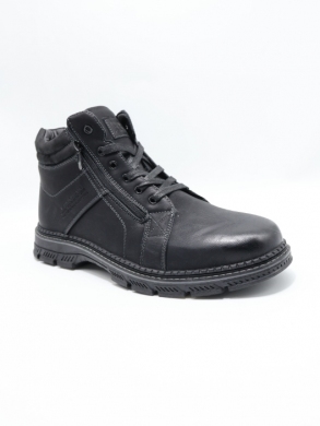Botki męskie ocieplane nadwymiary (44-48) D9901-26 BLACK