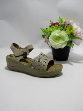 Sandały damskie na koturnie (36-41) YT35 KHAKI