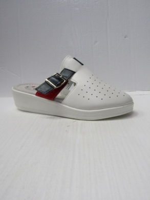 Klapki damskie na płaskim (37-42) B12-4 WHITE