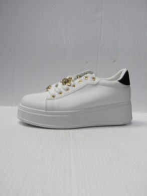 Buty sportowe damskie na koturnie (36-41) V307 WHITE/BLACK