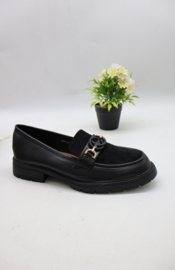 Mokasyny damskie na płaskim (36-41) 333-367 NOIR