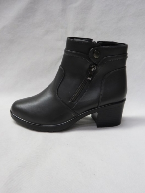 Botki damskie ocieplane na obcasie (36-43) 7603-2 GREY