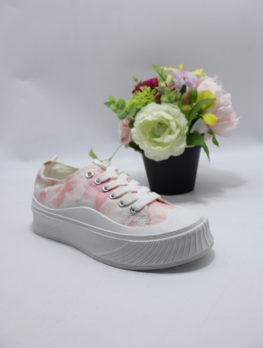 Trampki damskie na płaskim (36-41) LA190 PINK