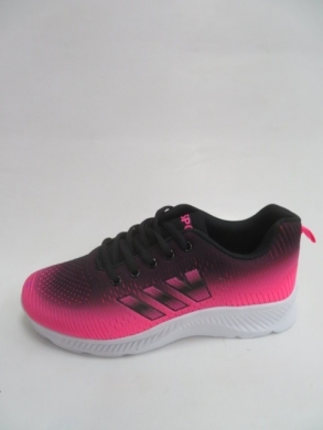 Buty sportowe damskie na płaskim (36-41) D99-7 BLACK/FUSHIA