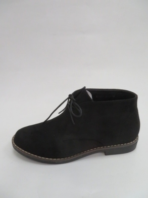 Botki damskie jesienne na płaskim (36-41) 20590 BLACK