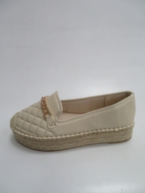 Mokasyny Damskie na koturnie (36-41) 186 BEIGE