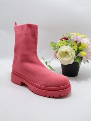 Botki damskie na płaskim (36-41) A-35 PEACH