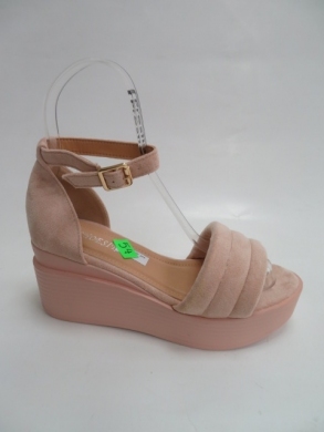 Sandały damskie na koturnie (36-41) BE-9009 PINK