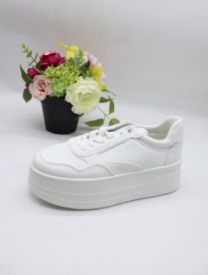 Buty sportowe damskie na płaskim (36-41) 777-16 WHITE
