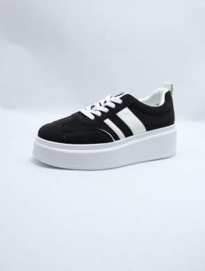 Buty sportowe damskie na płaskim (36-41) 9156 BLACK
